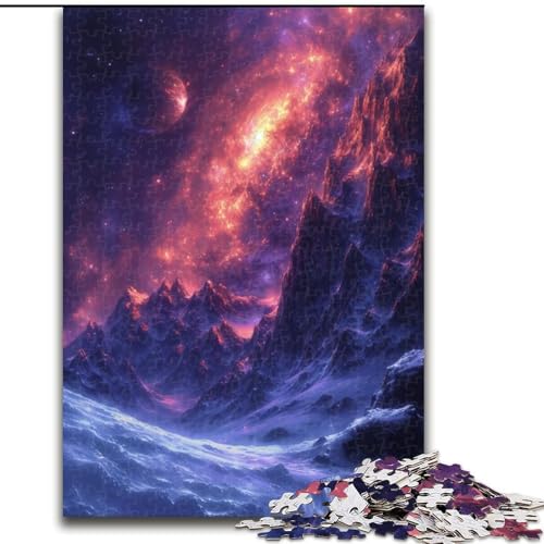 Puzzle für Erwachsene, 1000 Fantasielandschafts-Puzzles aus Holz, Eltern, Partner, Freunde – ab 14 Jahren, 1000 Teile(50x75cm) von XHAXING
