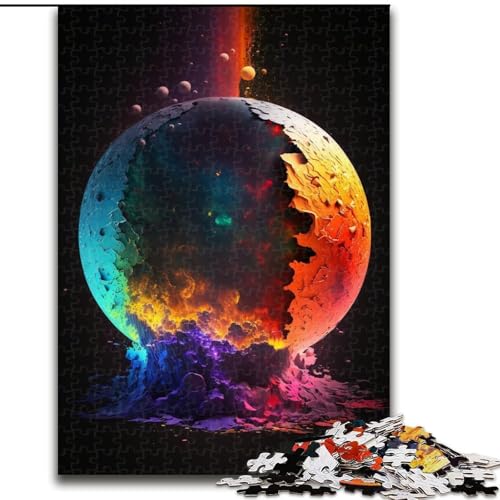 Puzzle für Erwachsene, 1000 Galaxie-Planeten-Puzzle aus Pappe, anspruchsvolles Denkspiel für Teenager, unterhaltsames interaktives Spiel für die ganze Familie, 1000 Teile(26x38cm) von XHAXING