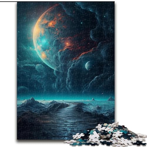 Puzzle für Erwachsene, 1000 Puzzles mit Traumplaneten, aus Pappe, Spielzeug, Geschenk, pädagogisches, intellektuelles, entspannendes Familienspiel, 1000 Teile(26x38cm) von XHAXING