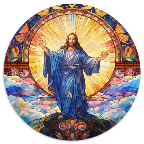 Puzzle für Erwachsene, 1000 Teile, „Jesus im Himmel“, 1000-teiliges Puzzle mit interaktivem Familienspiel, Kinder ab 14 Jahren (67,5 x 67,5 cm) von XHAXING