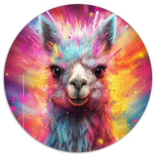 Puzzle für Erwachsene, 1000 Teile, Alpaka-Papierpuzzle, Denksportaufgabe, Spiel für Erwachsene, interaktive Familienaktivität (Größe 67,5 x 67,5 cm) von XHAXING
