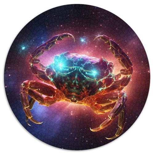 Puzzle für Erwachsene, 1000 Teile, Art Star Crab, 1000-teiliges Puzzle mit interaktivem Familienspiel, Kinder ab 14 Jahren (67,5 x 67,5 cm) von XHAXING