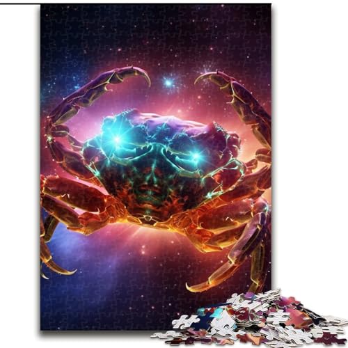 Puzzle für Erwachsene, 1000 Teile, Art Star Crab Puzzle aus Pappe, Geschenk für Männer und Frauen, Alltag und besondere Anlässe, 1000 Teile(26x38cm) von XHAXING