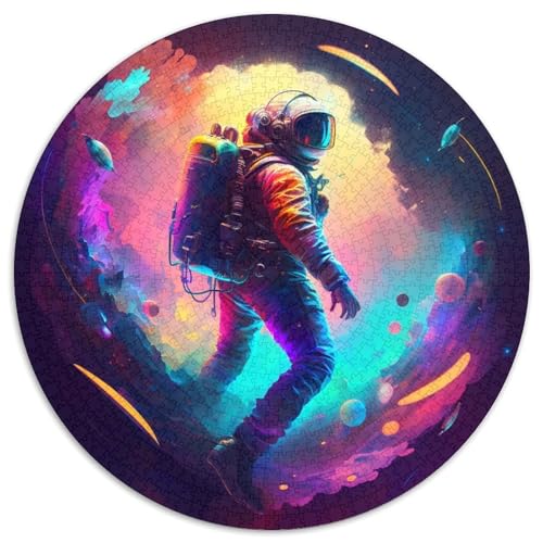 Puzzle für Erwachsene, 1000 Teile, Astronaut, 1000-teiliges Puzzle mit interaktivem Familienspiel, Kinder ab 14 Jahren (67,5 x 67,5 cm) von XHAXING