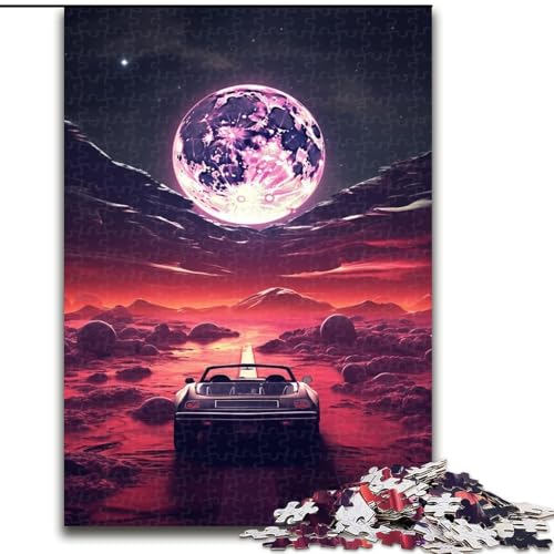 Puzzle für Erwachsene, 1000 Teile, Astronauten-Oldtimer-Puzzle aus Pappe, Denkspiel, interaktives Familienspiel, geeignet für Kinder ab 14 Jahren, 1000 Teile(26x38cm) von XHAXING