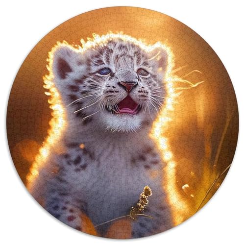 Puzzle für Erwachsene, 1000 Teile, Baby-Tiger-Papierpuzzle, Denksportaufgabe, Spiel für Erwachsene, interaktive Familienaktivität (Größe 67,5 x 67,5 cm) von XHAXING