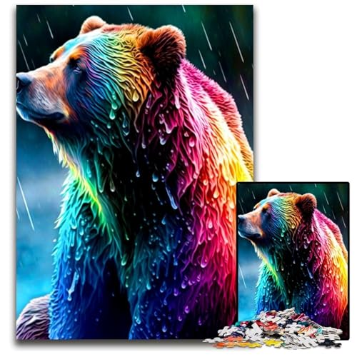 Puzzle für Erwachsene, 1000 Teile, Bären-Puzzle aus Pappe, Denkspiel für Erwachsene, für Teenager und Familieninteraktion, 26x38cm Puzzle für Erwachsene, 1000 Teile, Bären-Puzzle aus Pappe, Denkspiel für Erwachsene, für Teenager und Familieninteraktion, 26x38cm von XHAXING