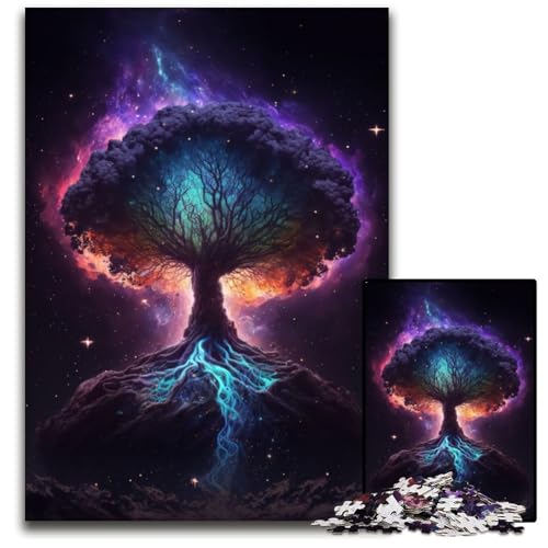 Puzzle für Erwachsene, 1000 Teile, Baum des Universums, Papppuzzle für Erwachsene, Denkspiel für Teenager und Familieninteraktion, 26x38cm Puzzle für Erwachsene, 1000 Teile, Baum des Universums, Papppuzzle für Erwachsene, Denkspiel für Teenager und Familieninteraktion, 26x38cm von XHAXING