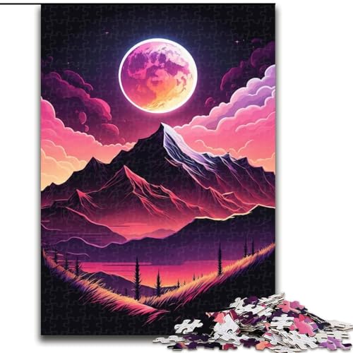 Puzzle für Erwachsene, 1000 Teile, Berglandschaftspuzzle aus Pappe, anspruchsvolles Denkspiel für Teenager, unterhaltsames interaktives Spiel für die ganze Familie, 1000 Teile(26x38cm) von XHAXING
