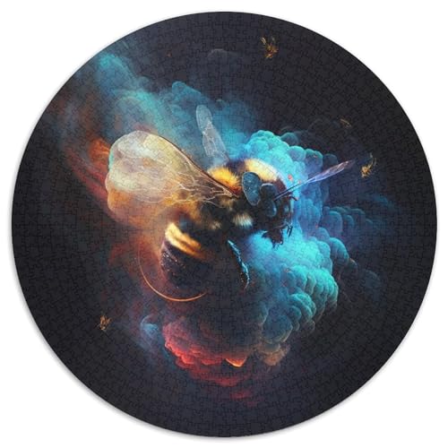 Puzzle für Erwachsene, 1000 Teile, Bienennebel-Papierpuzzle, Geburtstage, Weihnachten, Halloween, Thanksgiving, Ostern (Größe 67,5 x 67,5 cm) von XHAXING