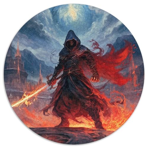 Puzzle für Erwachsene, 1000 Teile, Blackfyre Mage, 1000-teiliges Puzzle mit interaktivem Familienspiel, Kinder ab 14 Jahren (67,5 x 67,5 cm) von XHAXING
