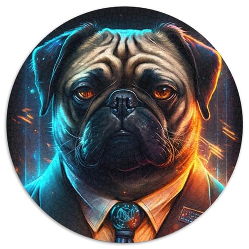 Puzzle für Erwachsene, 1000 Teile, Boss-Eisbär, Papierpuzzle, anspruchsvolles Denkspiel für Teenager, perfekt als Heimdekoration oder Geschenk (Größe 67,5 x 67,5 cm) von XHAXING