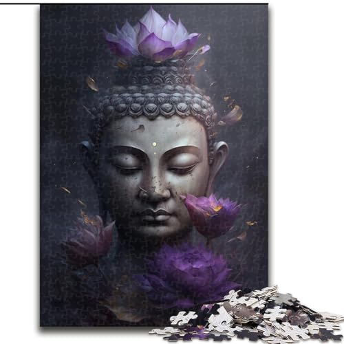 Puzzle für Erwachsene, 1000 Teile, Buddha-Puzzle aus Holz, interaktives Familienspiel, Heimdekoration zum Selbermachen, anspruchsvolles Denksportgeschenk, 1000 Teile(50x75cm) von XHAXING