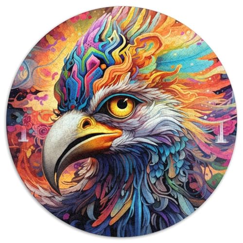Puzzle für Erwachsene, 1000 Teile, Bunte Adler-Puzzles, Stressabbau für Teenager, Cooles, einzigartiges Geschenk für die Familie (67,5 x 67,5 cm) von XHAXING