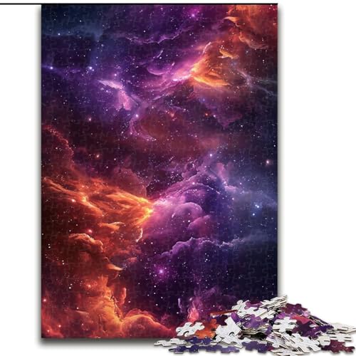 Puzzle für Erwachsene, 1000 Teile, Bunte Galaxie-Puzzles aus Holz, lehrreiches und unterhaltsames Indoor-Spiel für die Heimdekoration, 1000 Teile(50x75cm) von XHAXING