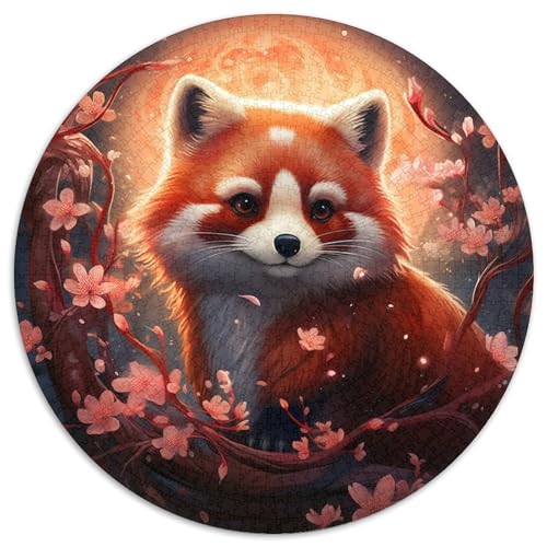 Puzzle für Erwachsene, 1000 Teile, Bunter Roter Panda, 1000-teiliges Puzzle mit interaktivem Familienspiel, Kinder ab 14 Jahren (67,5 x 67,5 cm) von XHAXING