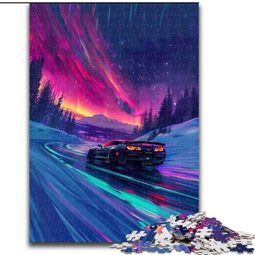 Puzzle für Erwachsene, 1000 Teile, Coole Sportwagen-Puzzles aus Pappe, Eltern, Partner, Freunde – ab 14 Jahren, 1000 Teile(26x38cm) von XHAXING