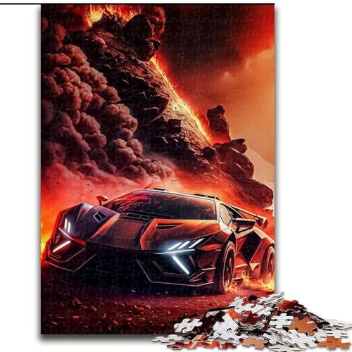 Puzzle für Erwachsene, 1000 Teile, Coole Sportwagen-Puzzles aus Pappe, Eltern, Partner, Freunde – ab 14 Jahren, 1000 Teile(26x38cm) von XHAXING
