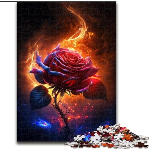 Puzzle für Erwachsene, 1000 Teile, Cosmic Rose, Puzzle aus Holz, lehrreich und unterhaltsam, Indoor-Spiel für die Heimdekoration, 1000 Teile(50x75cm) von XHAXING