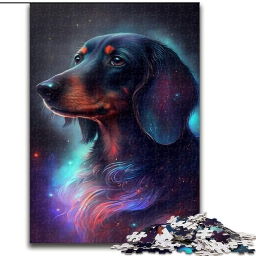 Puzzle für Erwachsene, 1000 Teile, Dackel-Puzzle aus Pappe, anspruchsvolles Denkspiel für Teenager, unterhaltsames interaktives Spiel für die ganze Familie, 1000 Teile(26x38cm) von XHAXING