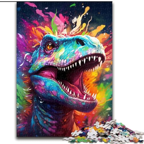 Puzzle für Erwachsene, 1000 Teile, Dinosaurier der Antike, aus Pappe, anspruchsvolles Denkspiel für Teenager, unterhaltsames interaktives Familienspiel, 1000 Teile(26x38cm) von XHAXING