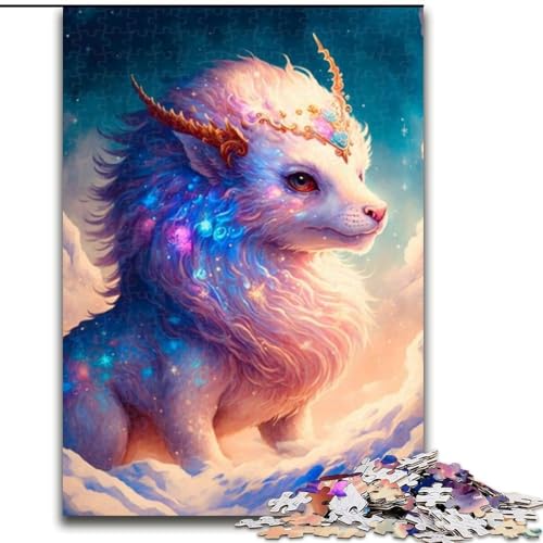 Puzzle für Erwachsene, 1000 Teile, Drachenbaby-Puzzle aus Holz, Eltern, Partner, Freunde – ab 14 Jahren, 1000 Teile(50x75cm) von XHAXING