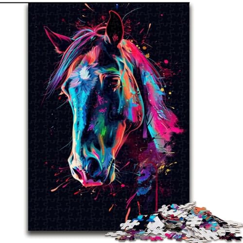 Puzzle für Erwachsene, 1000 Teile, Dream Art Horse Puzzles aus Holz, Heimdekoration und Urlaubsspaß, 1000 Teile(50x75cm) von XHAXING