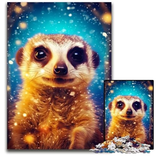 Puzzle für Erwachsene, 1000 Teile, Erdmännchen-Flasche, Holzpuzzle für Erwachsene, Denkspiel für Teenager und Familieninteraktion, 50 x 75 cm von XHAXING
