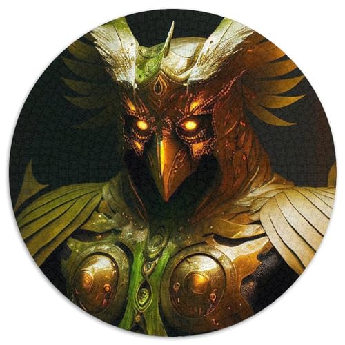 Puzzle für Erwachsene, 1000 Teile, Eulenkrieger-Papierpuzzle, Denksportaufgabe, Spiel für Erwachsene, interaktive Familienaktivität (Größe 67,5 x 67,5 cm) von XHAXING