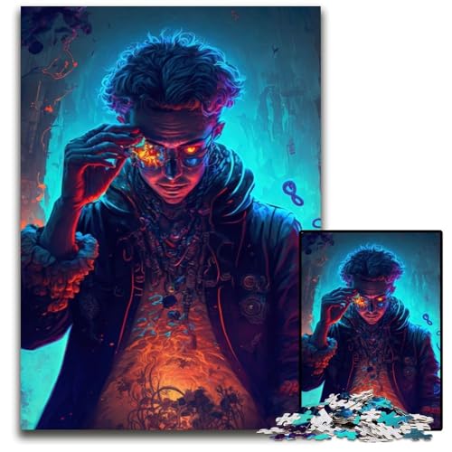 Puzzle für Erwachsene, 1000 Teile, Fantasie-Charaktere, Karton, Puzzle für Erwachsene, Denkspiel für Teenager und Familieninteraktion, 26x38cm von XHAXING