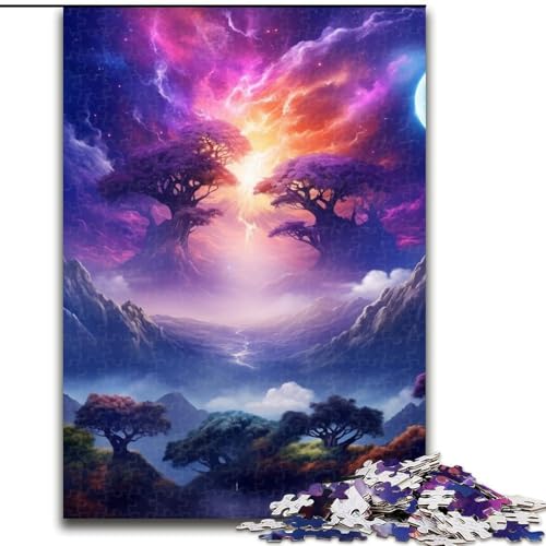 Puzzle für Erwachsene, 1000 Teile, Fantasielandschaft, aus Pappe, Eltern, Partner, Freunde – ab 14 Jahren, 1000 Teile(26x38cm) von XHAXING