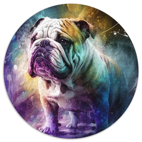 Puzzle für Erwachsene, 1000 Teile, Fantasy-Bulldogge, 1000-teiliges Puzzle mit interaktivem Familienspiel, Kinder ab 14 Jahren (67,5 x 67,5 cm) von XHAXING