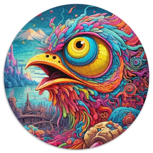 Puzzle für Erwachsene, 1000 Teile, Farbvogel, 1000-teiliges Puzzle mit interaktivem Familienspiel, Kinder ab 14 Jahren (67,5 x 67,5 cm) von XHAXING