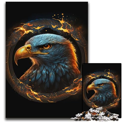 Puzzle für Erwachsene, 1000 Teile, Feueradlerkopf, Papppuzzle für Erwachsene, Denkspiel für Teenager und Familieninteraktion, 26x38cm Puzzle für Erwachsene, 1000 Teile, Feueradlerkopf, Papppuzzle für Erwachsene, Denkspiel für Teenager und Familieninteraktion, 26x38cm von XHAXING