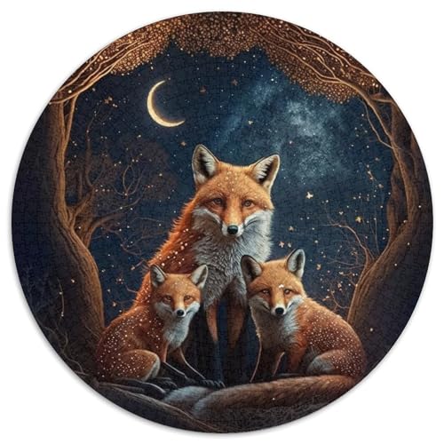Puzzle für Erwachsene, 1000 Teile, Fuchs-Papierpuzzle, Denksportaufgabe, Spiel für Erwachsene, interaktive Aktivität für die Familie (Größe 67,5 x 67,5 cm) von XHAXING