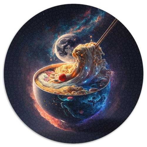 Puzzle für Erwachsene, 1000 Teile, Galaxie-Universum-Landschaft, runde Papierpuzzles, Geburtstage, Weihnachten, Halloween, Thanksgiving, Ostern (Größe 67,5 x 67,5 cm) von XHAXING