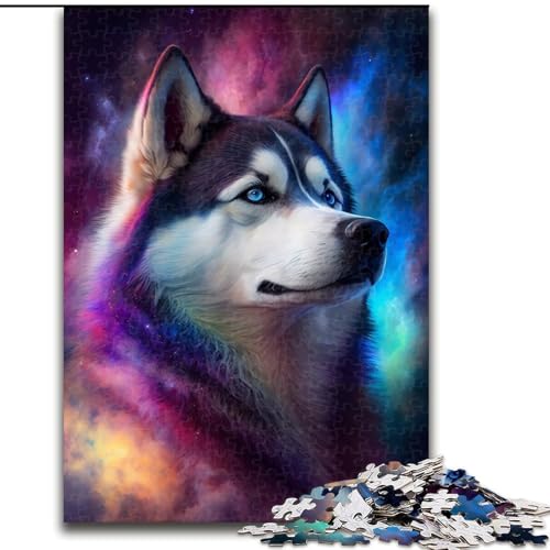 Puzzle für Erwachsene, 1000 Teile, Galaxy Husky-Puzzle aus Pappe, anspruchsvolles Denkspiel für Teenager, unterhaltsames interaktives Spiel für die ganze Familie, 1000 Teile(26x38cm) von XHAXING