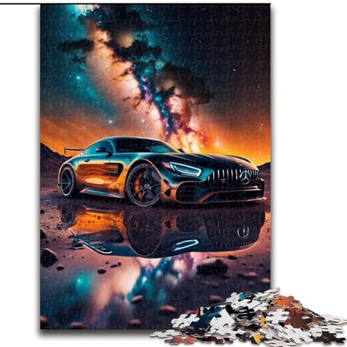 Puzzle für Erwachsene, 1000 Teile, Galaxy-Sportwagen-Puzzle aus Pappe, anspruchsvolles Denkspiel für Teenager, Spaß für den Familienspieleabend, 1000 Teile(26x38cm) von XHAXING
