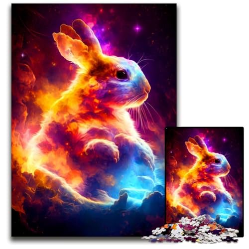 Puzzle für Erwachsene, 1000 Teile, Hasen-Puzzle aus Pappe, Denkspiel für Erwachsene, für Teenager und Familieninteraktion, 26x38cm Puzzle für Erwachsene, 1000 Teile, Hasen-Puzzle aus Pappe, Denkspiel für Erwachsene, für Teenager und Familieninteraktion, 26x38cm von XHAXING