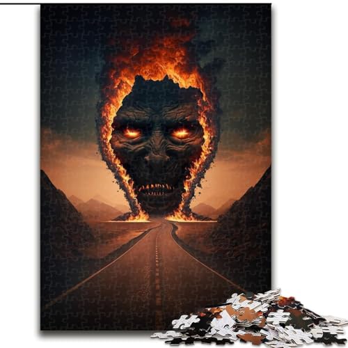 Puzzle für Erwachsene, 1000 Teile, Höllendämonen-Puzzle aus Pappe, Eltern, Partner, Freunde – ab 14 Jahren, 1000 Teile(26x38cm) von XHAXING