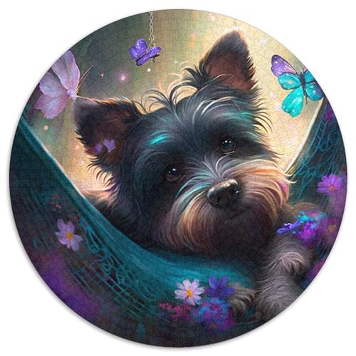 Puzzle für Erwachsene, 1000 Teile, Hund, 1000-teiliges Puzzle mit interaktivem Familienspiel, Kinder ab 14 Jahren (67,5 x 67,5 cm) von XHAXING