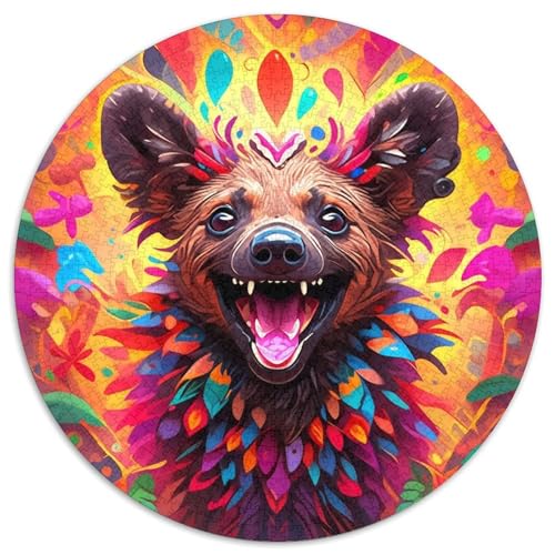 Puzzle für Erwachsene, 1000 Teile, Hyänen-Papierpuzzle, Denksportaufgabe, Spiel für Erwachsene, interaktive Familienaktivität (Größe 67,5 x 67,5 cm) von XHAXING