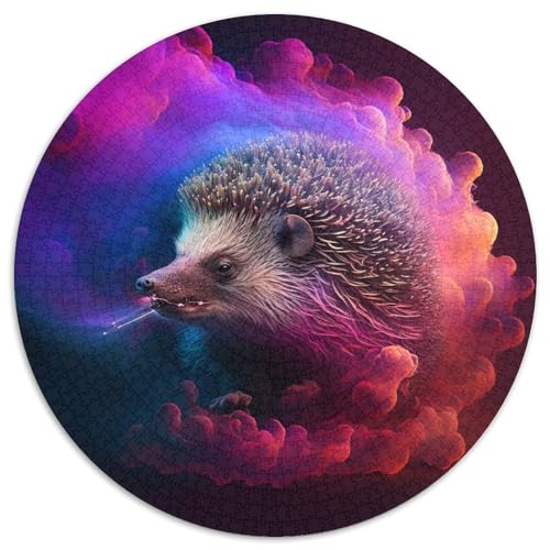 Puzzle für Erwachsene, 1000 Teile, Igelnebel-Puzzle für Erwachsene, Geburtstagsgeschenkidee, anspruchsvolles Denkspiel (Größe 67,5 x 67,5 cm) von XHAXING