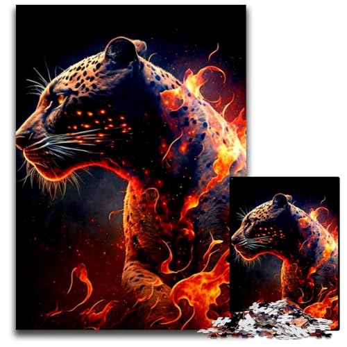 Puzzle für Erwachsene, 1000 Teile, Jaguar-Puzzle aus Pappe, für Erwachsene, Denkspiel für Teenager und Familieninteraktion, 26x38cm Puzzle für Erwachsene, 1000 Teile, Jaguar-Puzzle aus Pappe, für Erwachsene, Denkspiel für Teenager und Familieninteraktion, 26x38cm von XHAXING