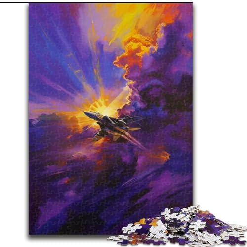 Puzzle für Erwachsene, 1000 Teile, Kämpfer in den Wolken, Puzzle aus Holz, Eltern, Partner, Freunde – ab 14 Jahren, 1000 Teile(50x75cm) von XHAXING