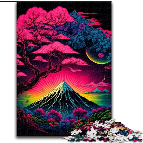 Puzzle für Erwachsene, 1000 Teile, Kirschblüten-Puzzle aus Japan, aus Pappe, Geschenk für Männer und Frauen, für den Alltag und besondere Anlässe, 1000 Teile(26x38cm) von XHAXING