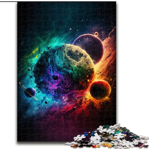 Puzzle für Erwachsene, 1000 Teile, Kollaps der Planeten, Puzzle aus Holz, anspruchsvolles Denkspiel für Teenager, Spaß für den Familienspieleabend, 1000 Teile(50x75cm) von XHAXING