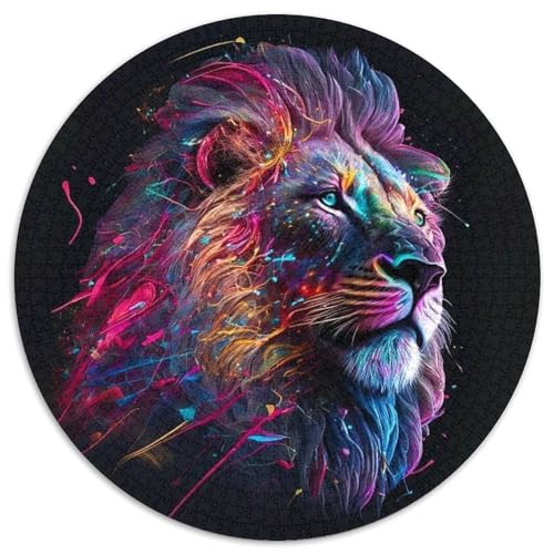 Puzzle für Erwachsene, 1000 Teile, Löwen-Puzzle für Erwachsene, interaktives Familienspiel, Heimdekoration zum Selbermachen, anspruchsvolles Denksport-Geschenk (Größe 67,5 x 67,5 cm) von XHAXING