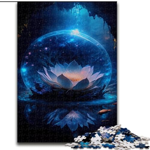 Puzzle für Erwachsene, 1000 Teile, Lotus-Fantasie-Puzzle aus Pappe, Spaß für die ganze Familie, Basteln, perfekt für Geburtstage, Feiertage, 1000 Stück(26x38cm) von XHAXING