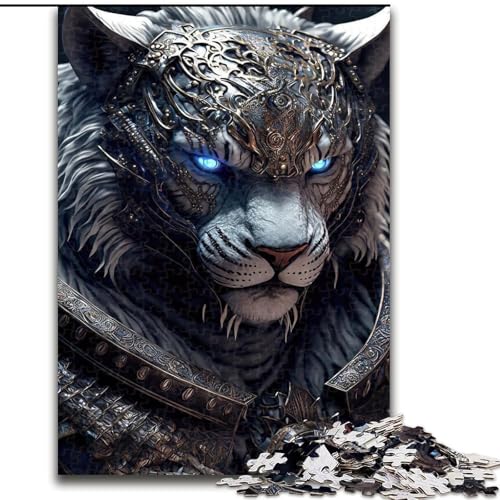 Puzzle für Erwachsene, 1000 Teile, Mechanisches Tiger-Puzzle aus Pappe, anspruchsvolles Denkspiel für Teenager, unterhaltsames interaktives Familienspiel, 1000 Teile(26x38cm) von XHAXING